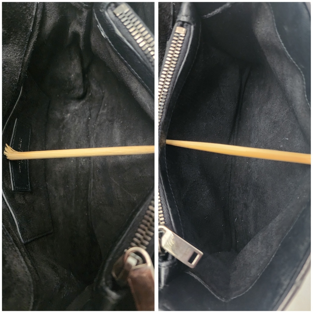Auth YSL Saint Laurent Classic Monogram College Metallic Bag - Picture 6 of 11